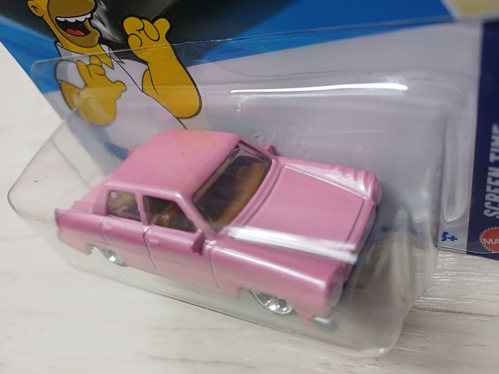 핫휠 호머 심슨가족 핑크 패밀리카 다이캐스트 초레어템 미개봉 새상품 이미지