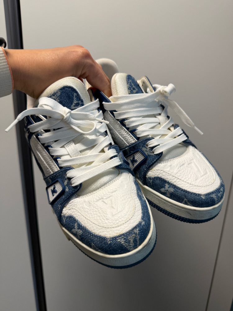 루이비통 LV 트레이너 데님 스니커즈 사이즈 이미지