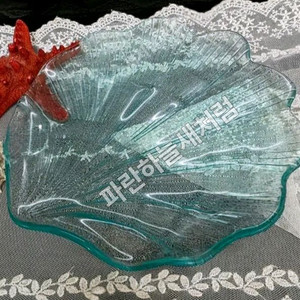 쉘 유리접시 빈티지접시 소품플레이트 이미지