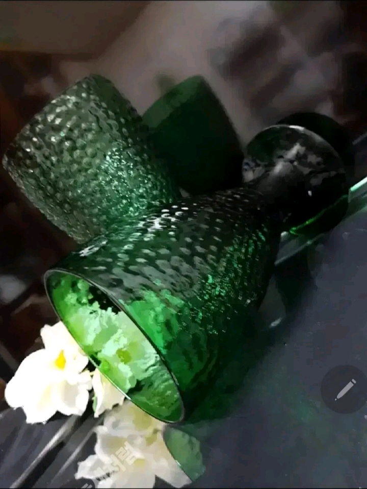 미드센츄리 유리컵70s빈티지 개당가 이미지