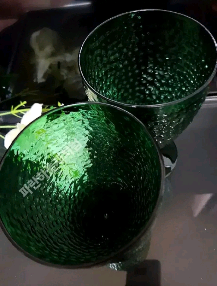 미드센츄리 유리컵70s빈티지 개당가 이미지