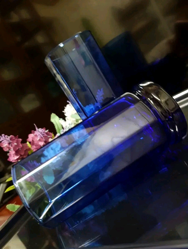 앵커호킹10각 블루패널 유리잔 유리컵 개당가 이미지