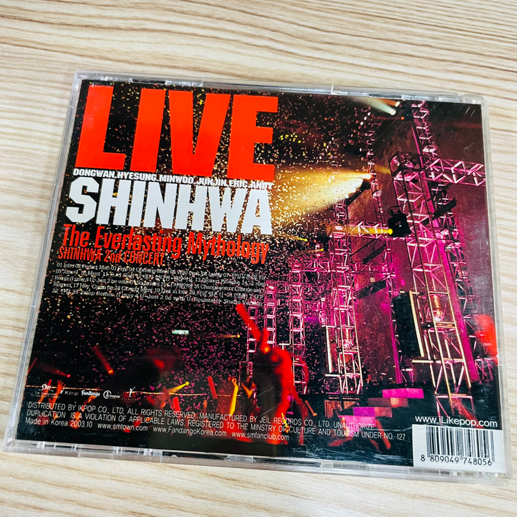 [중고음반/CD] 신화 SHINHWA 2nd 라이브 콘서트 The Everlasting Mythology (2CD) 이미지