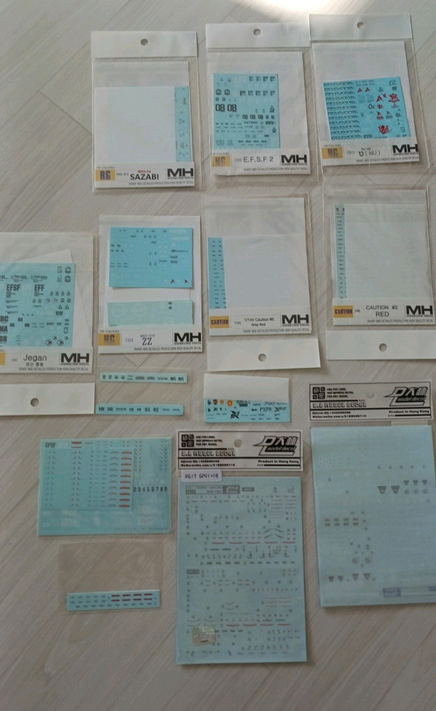 모델링홀릭 건담 데칼 다수 SALE 이미지