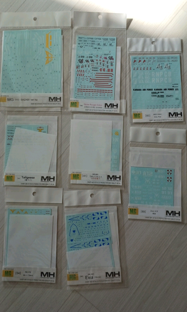 모델링홀릭 건담 데칼 다수 SALE 이미지