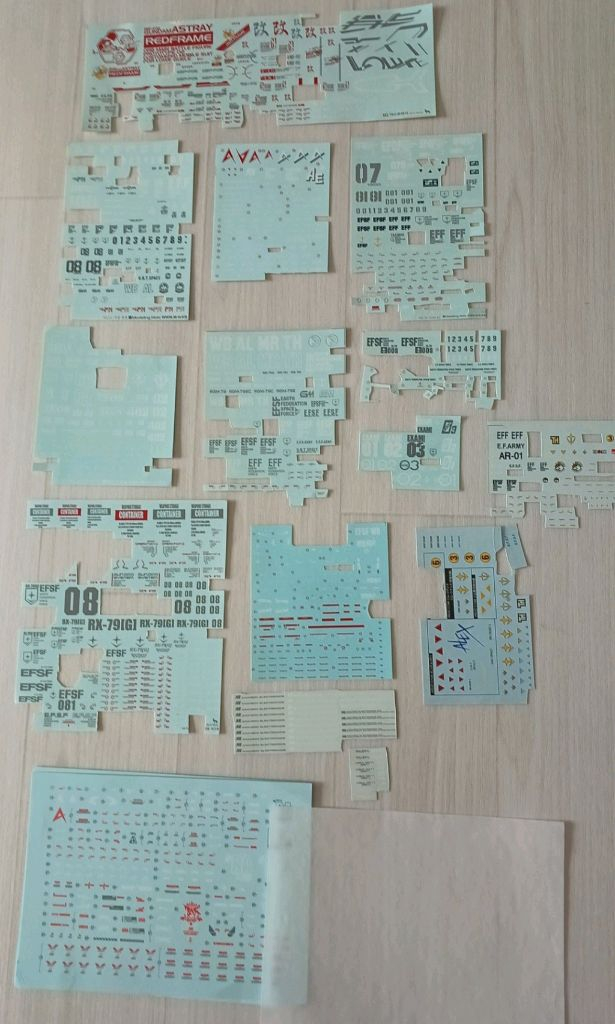 모델링홀릭 건담 데칼 다수 SALE 이미지