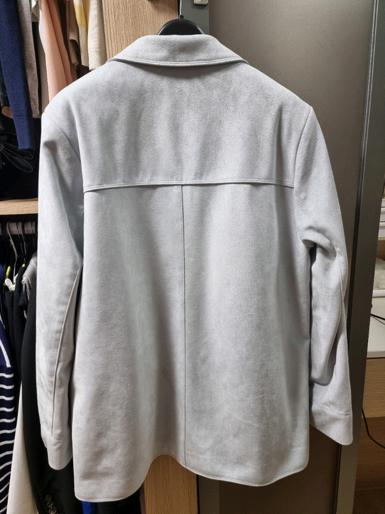 로엠 테일러드 스웨이드 자켓 RMJKG12R21 라이트블루 L사이즈 이미지