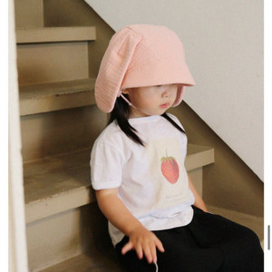 floa 플로아 버니햇 거즈햇 소프트핑크 M 이미지