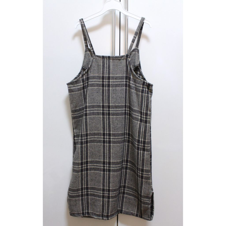 [S]체크 뷔스티에 원피스 이미지