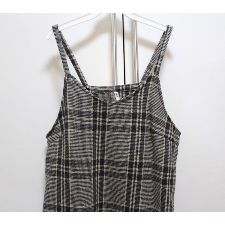 [S]체크 뷔스티에 원피스 이미지