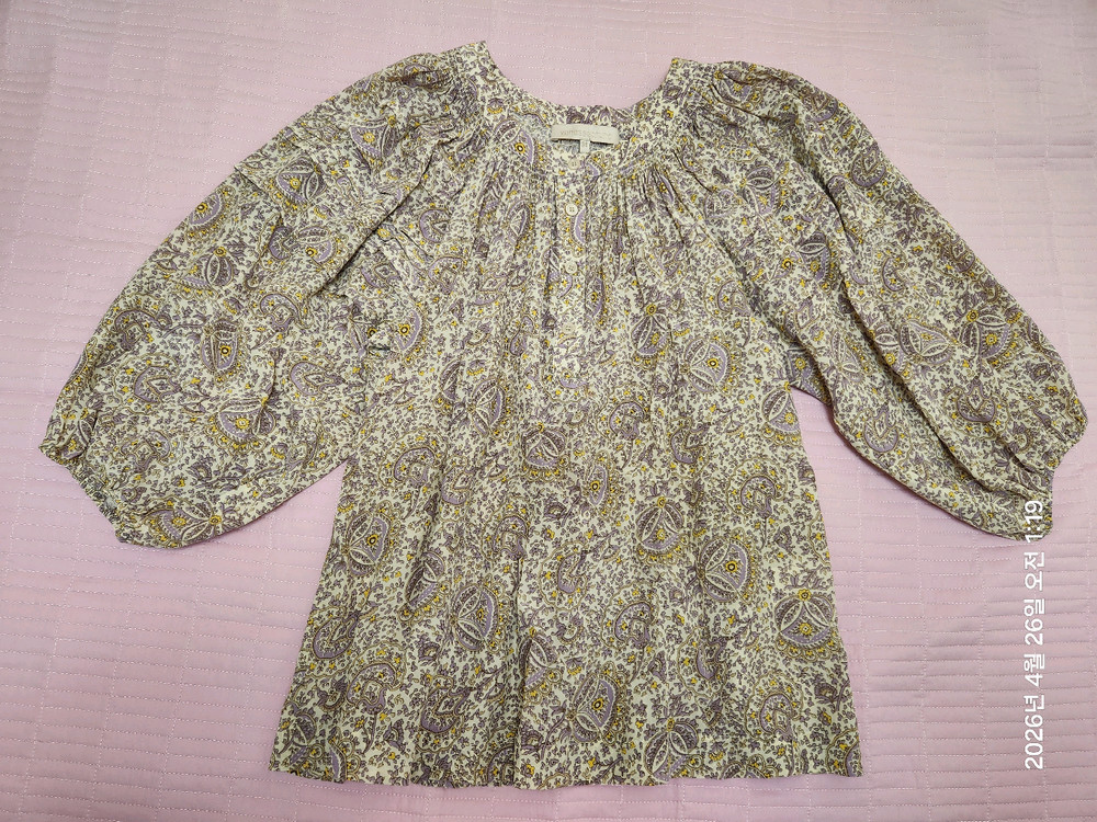 바네사브루노 블라우스ㅡ 55,페이즐리 이미지