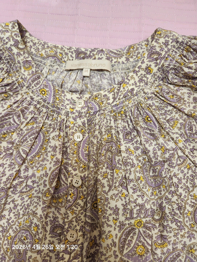 바네사브루노 블라우스ㅡ 55,페이즐리 이미지