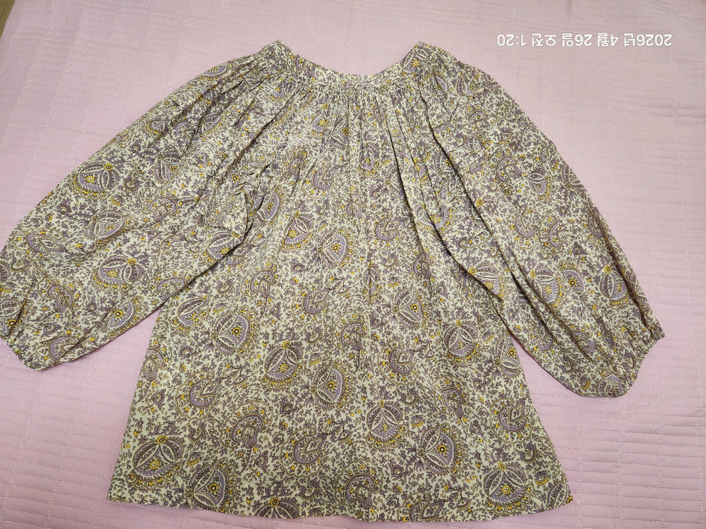 바네사브루노 블라우스ㅡ 55,페이즐리 이미지