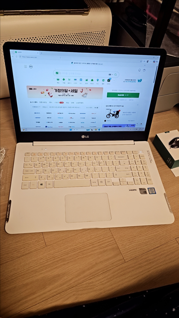 고사양 LG 노트북 15인치 i7 롤 발로란트 강의 엑셀 서든 메이플 이미지