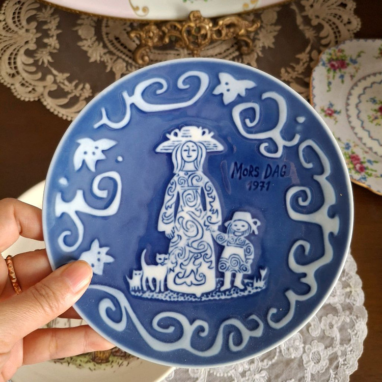 엔틱 장식접시두장 이미지