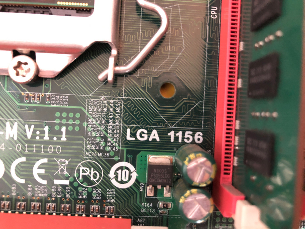 부품용 ECS H55H-M 메인보드 LGA1156 이미지