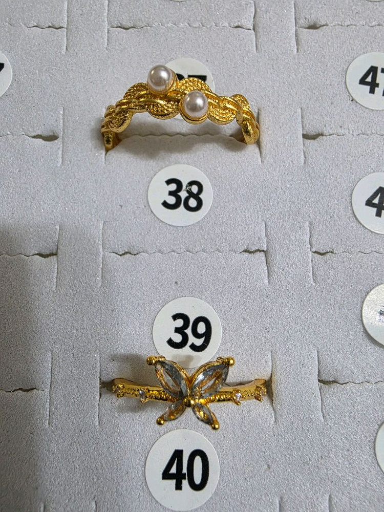 새제품 사금 반지 사금반지 개당 7종 사이즈조절 이미지