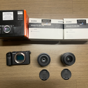 소니a7c, 시그마 dg dn f2 contemporary 35mm,50mm 일괄판매합니다 이미지