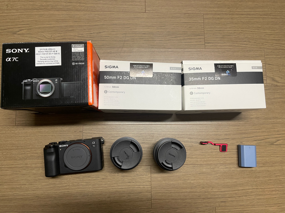 소니a7c, 시그마 dg dn f2 contemporary 35mm,50mm 일괄판매합니다 이미지