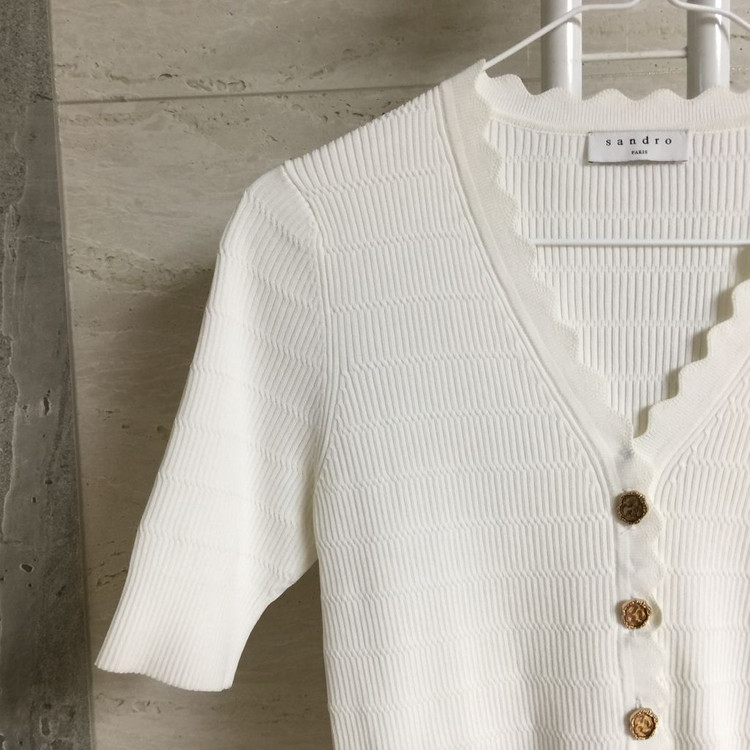 SANDRO 산드로 골지 니트 가디건 2 이미지