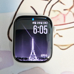 애플워치9 실버 45mm gps 이미지