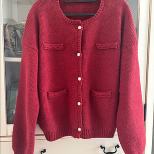 새제품 런던레이스 니트가디건 트위드스커트 셋트 m 이미지