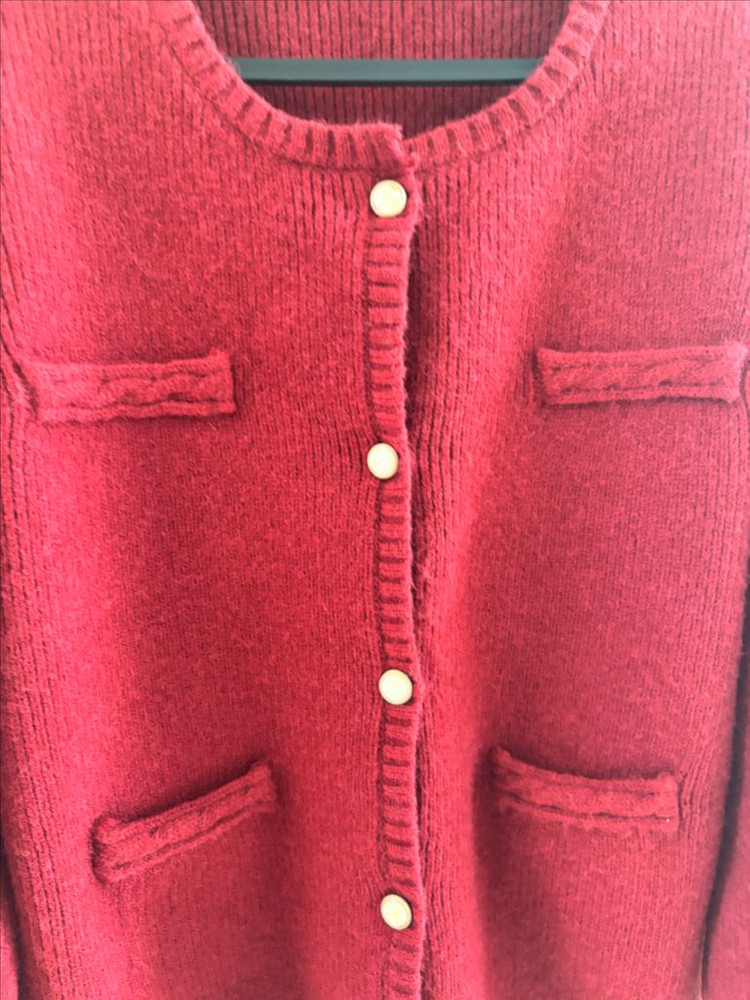 새제품 런던레이스 니트가디건 트위드스커트 셋트 m 이미지