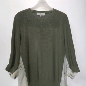 아떼 바네사브루노 실크 블랜딩 플라워 니트 블라우스 F 이미지