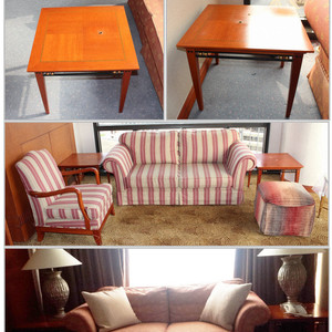 엔틱 빈티지 러브테이블 책상 화장대 베드벤치 팝니다- 이미지