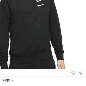 나이키 더블스우시 퓨추라 크루 맨투맨 블랙(XXL) CJ4872-010 이미지