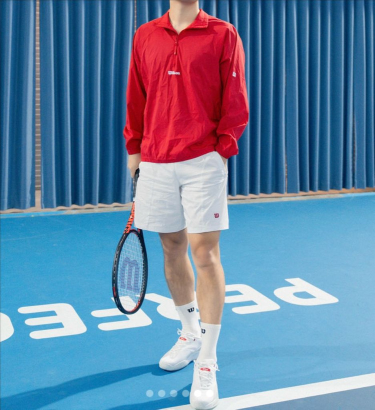 새상품) 윌슨 아노락 바람막이 레드 100 이미지