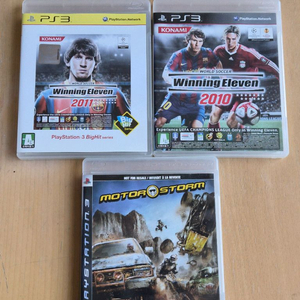 PS3 위닝일레븐 2010, 2011, 모터스톰 게임 이미지