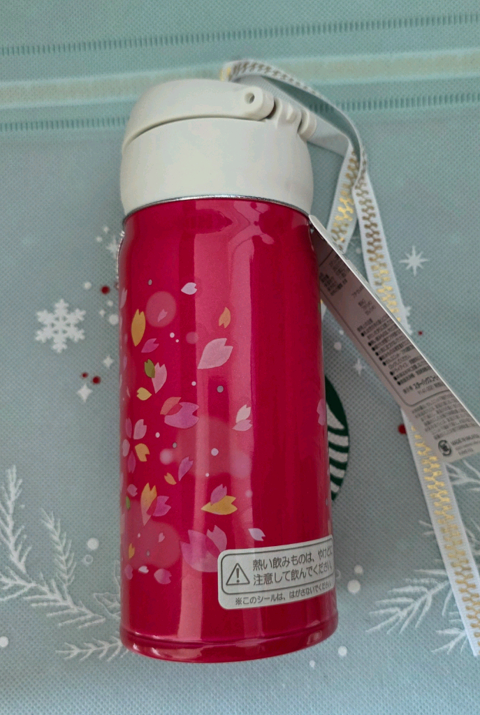 일본 스타벅스 사쿠라 보온병 350ml 이미지