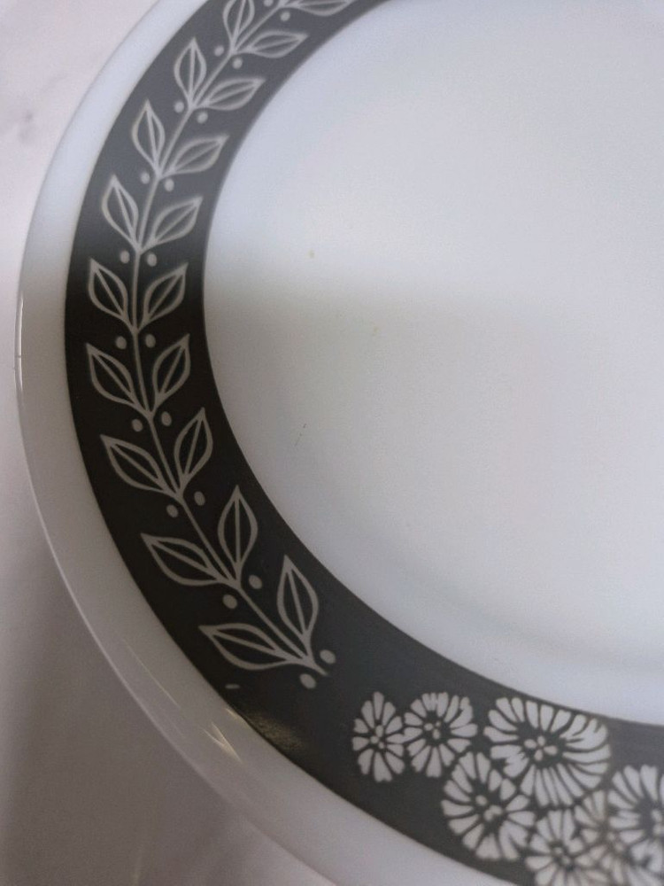 빈티지 파이렉스 라우렐 월계수밴드 접시2p 이미지