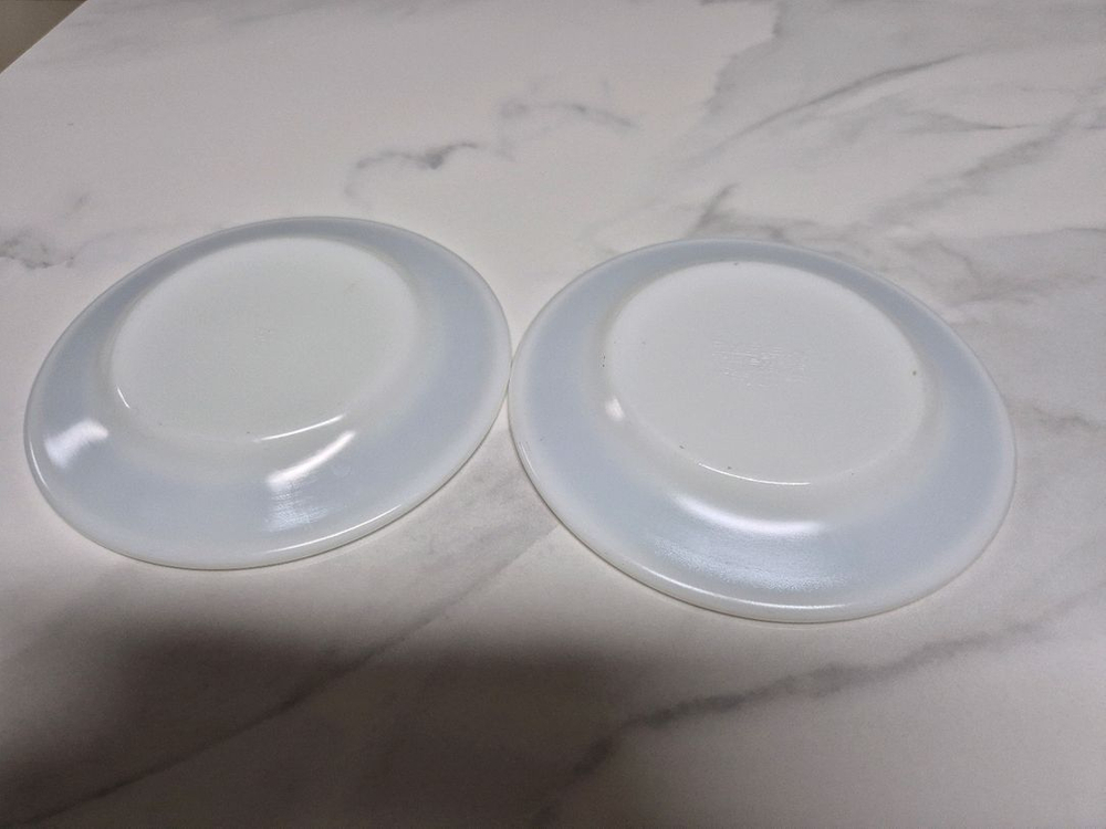 빈티지 파이렉스 라우렐 월계수밴드 접시2p 이미지