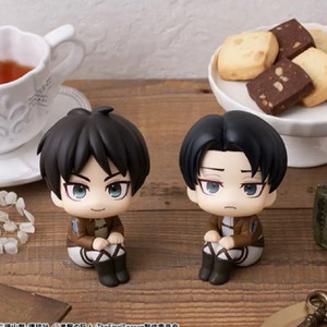 특전 포함 풀박스) 진격의거인 룩업 리바이 에렌 피규어 방석 미개봉 이미지