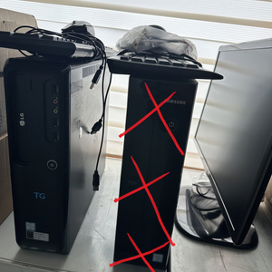 인텔 G5400 DDR4 8G SSD250G 사무용 데스크탑 컴퓨터 PC 본체 모니터 이미지