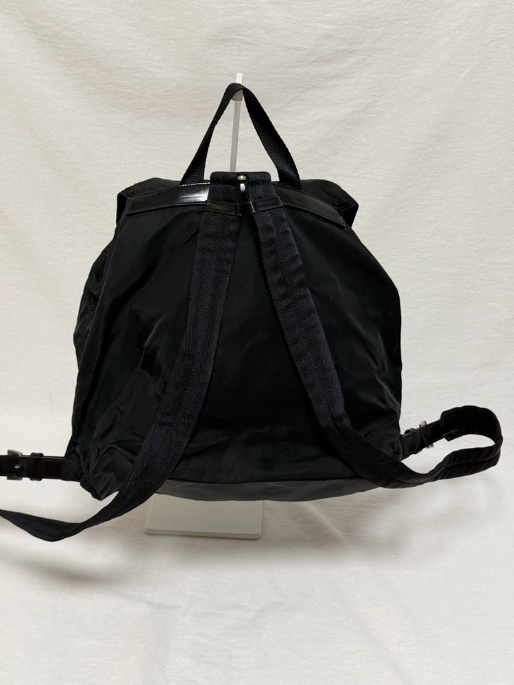 정품 프라다 포코노 나일론 투포켓 미디움 백팩 블랙 이미지