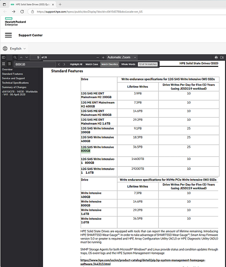 WRITE-INTENSIVE 3D MLC SAS SSD 12G 800G 이미지