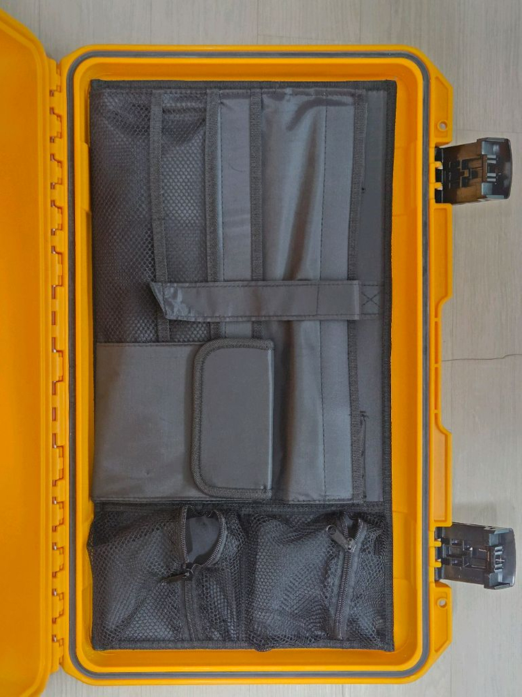 펠리칸 스톰 케이스 iM 2500, 상부 오거나이저 포함, 노란색 이미지