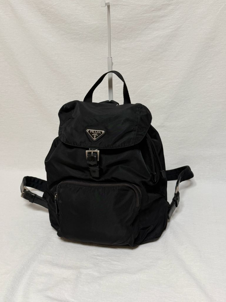 정품 프라다 포코노 나일론 원포켓 백팩 블랙 이미지