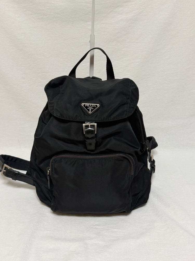 정품 프라다 포코노 나일론 원포켓 백팩 블랙 이미지