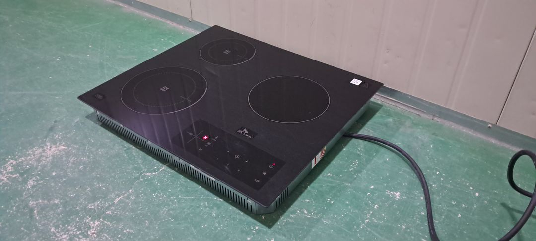 6177 SK매직 3구 하이브리드형 인덕션(블랙) 이미지