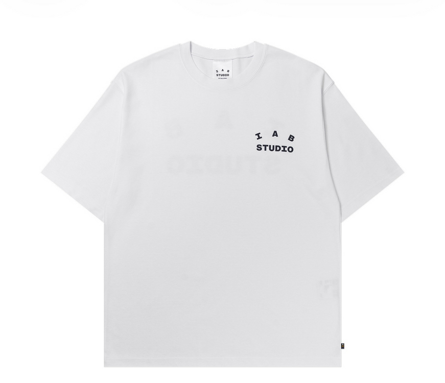 L XL 아이앱 스튜디오 반팔 티셔츠 화이트 네이비 미개봉 미시착 새상품 이미지
