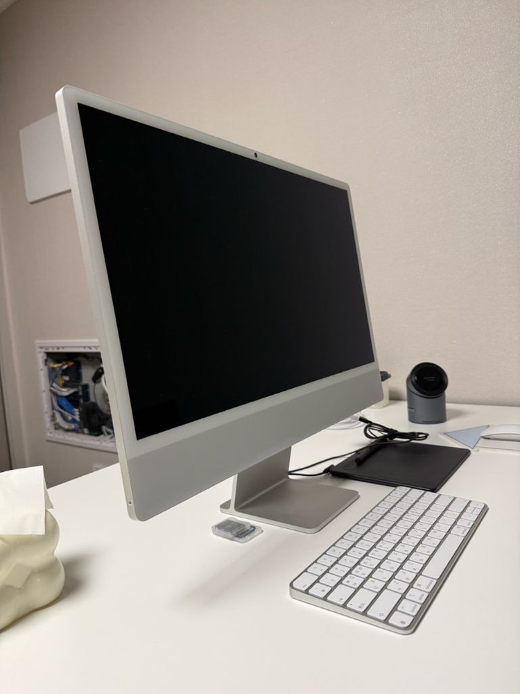 애플 아이맥 M4 10코어 24인치 실버 16GB 이미지