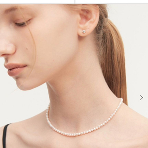시에(sie) 주얼리 classy round N 진주목걸이 14k 로즈골드 이미지