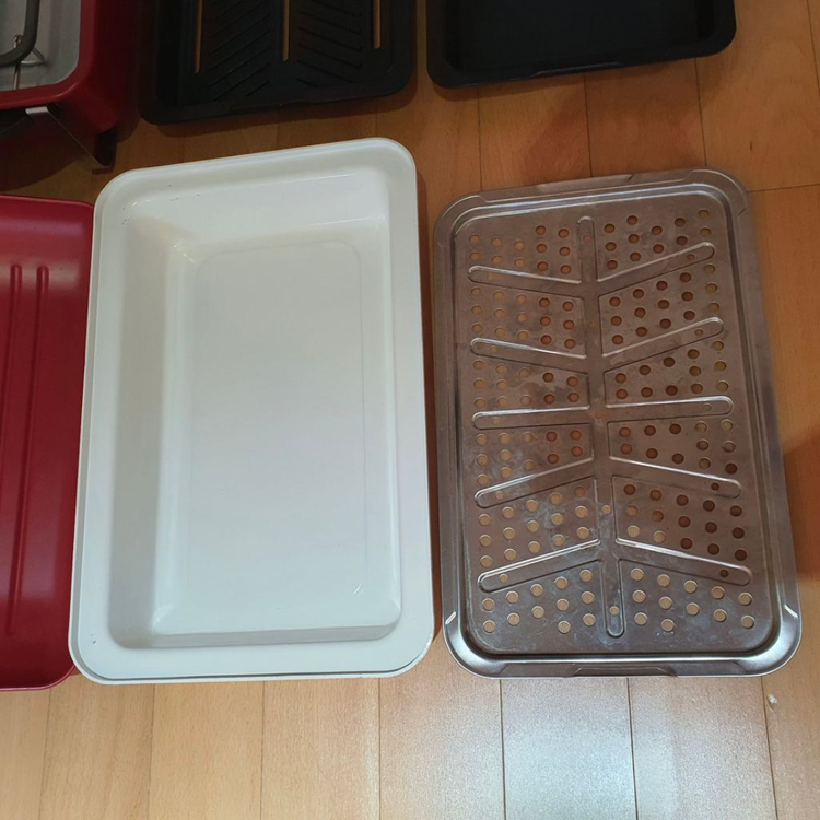 레꼴드 홈 바베큐 전기그릴 앤 전골팬 찜판 캠핑용 전 이미지