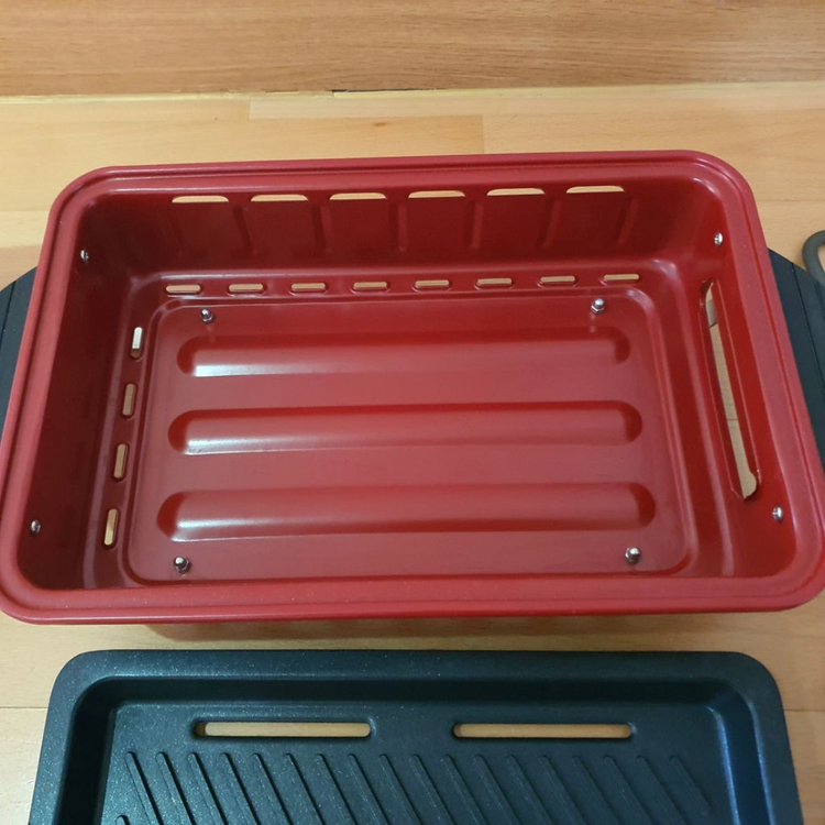 레꼴드 홈 바베큐 전기그릴 앤 전골팬 찜판 캠핑용 전 이미지