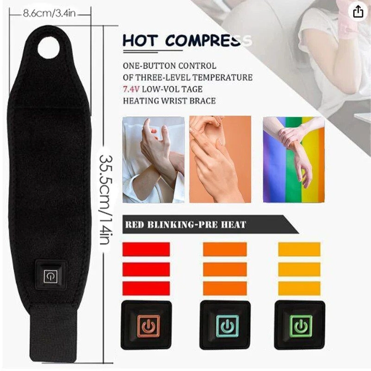 (새상품)전기 손목온열찜질기 USB-C타입 찜질패드 이미지