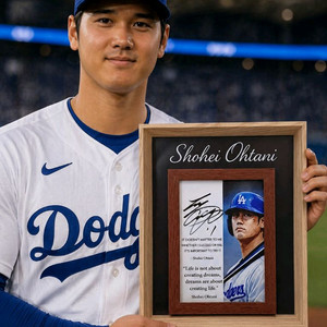 Shohei Ohtani 명언 더블 프레임 액자 22x27cm 이미지